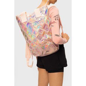 ADIDAS BP TOP 3D #GE5446 BACKPACK ONE SIZE HOLOGRAM/ PEACH NWT $90
